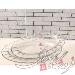 دیس شیشه ای 2 عددی بیضی سایز12