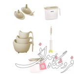 سرویس پلاستیک جهیزیه لیمون مارین 40 ایتم 58 پارچه وانیلی