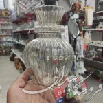 گلدان شیشه ای نرگس شامپاینی