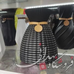 گلدان شیشه ای امگا رنگی