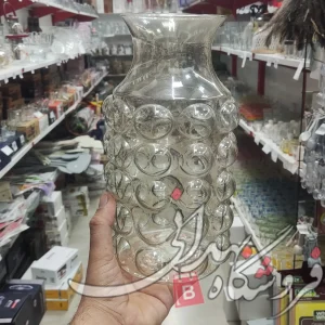 گلدان شیشه ای برفی شامپاینی