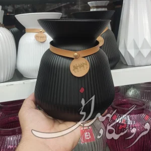 گلدان شیشه ای لیندا رنگی