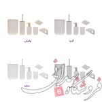 ست سرویس بهداشتی بادبزنی زبرا 4 گوش همارا 660285