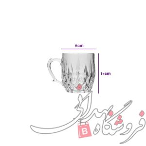 نیم لیوان شیشه ای موزر6 عددی نوری تازه 220