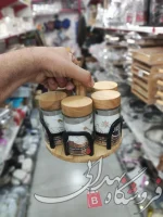 جا ادویه چوبی لیدو 6عددی گردان
