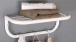 رخت آویز حمام اطلس 3شاخ(پنل حمام)