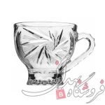 فنجان شیشه ای تراش خورده پریما 6 عددی